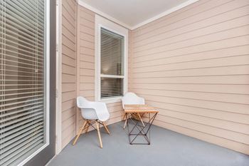 Porch with two chairs